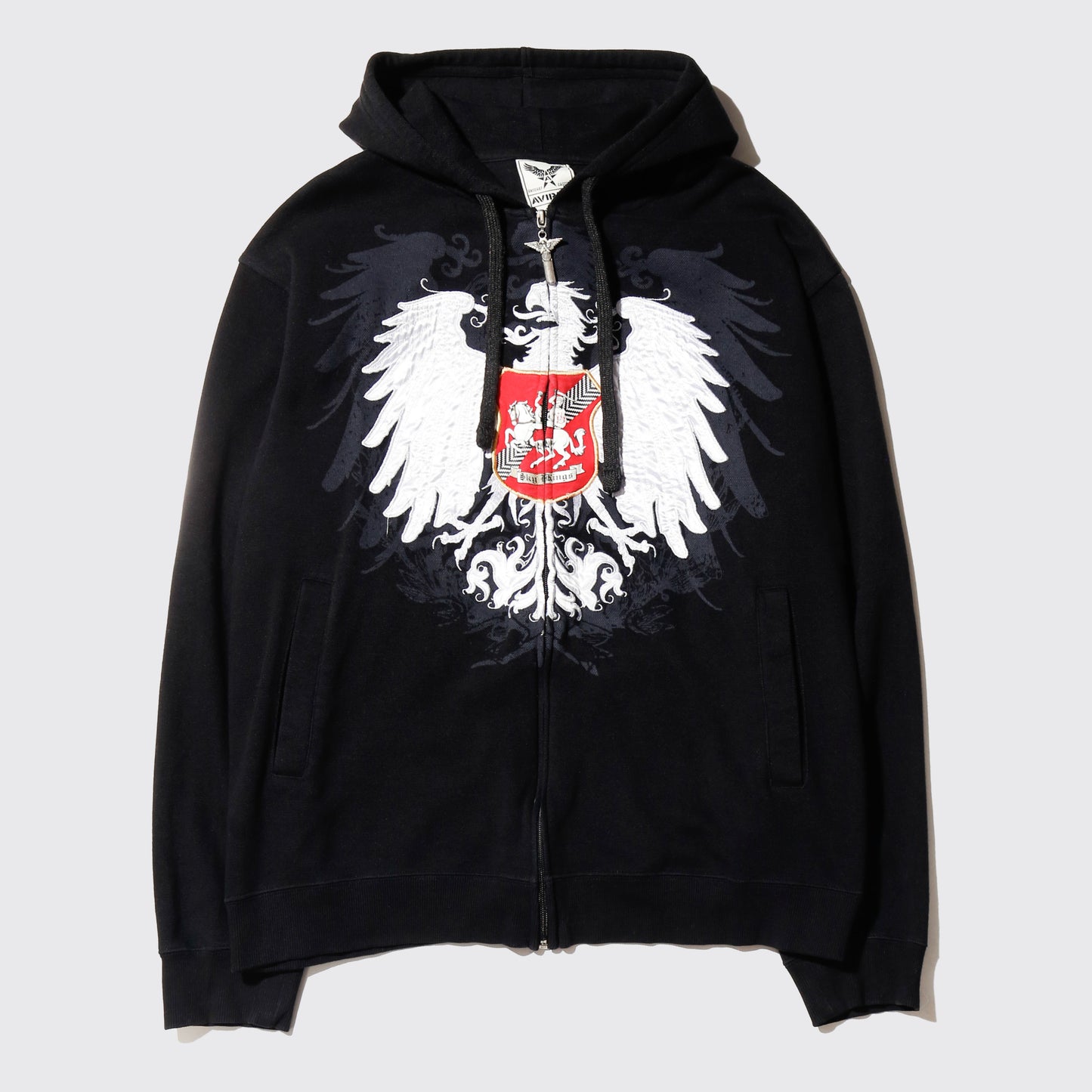 vintage 00's avirex sky kings eagle zip hoodie