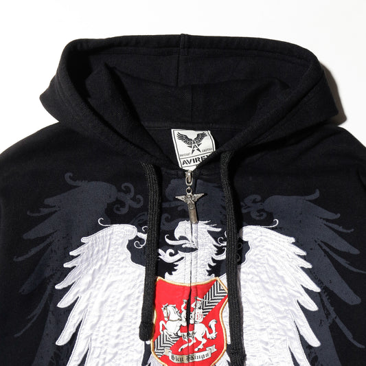 vintage 00's avirex sky kings eagle zip hoodie