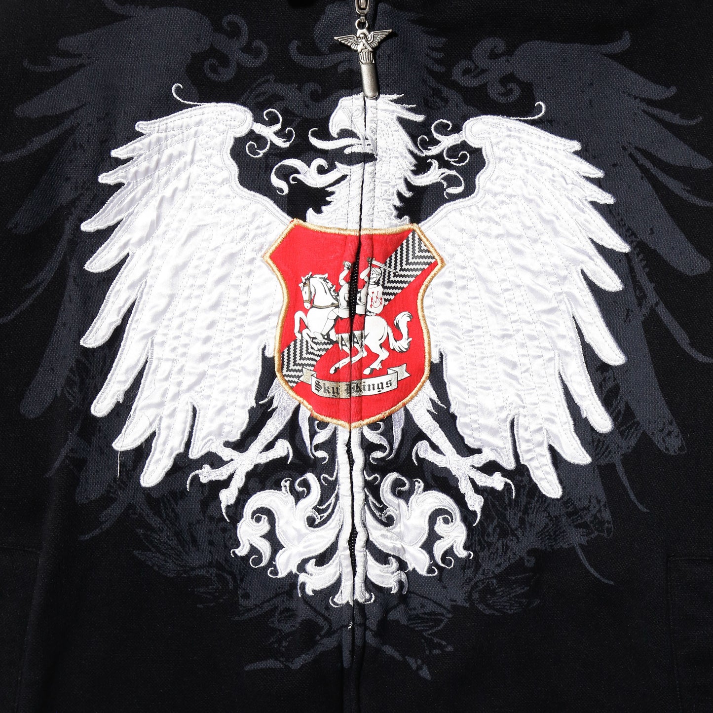 vintage 00's avirex sky kings eagle zip hoodie