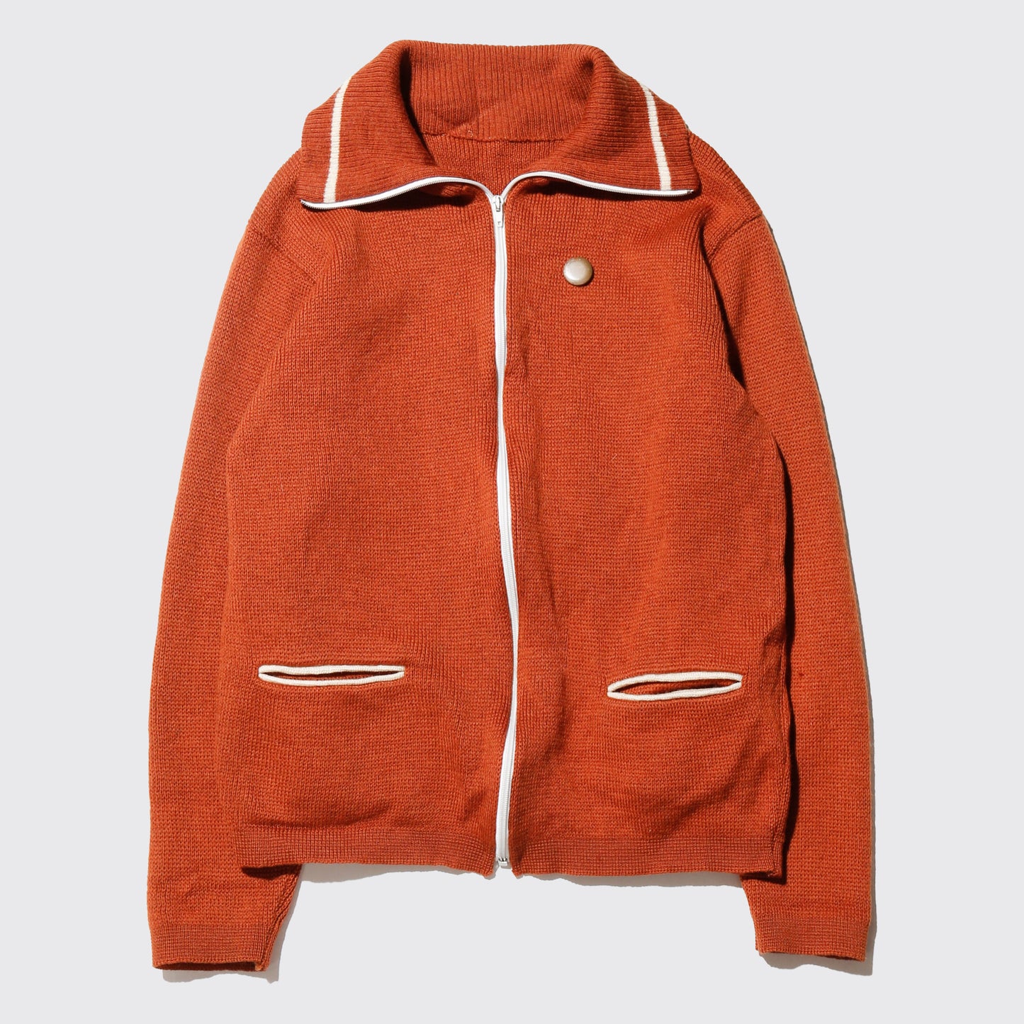 vintage 70-80's knit track jacket with kapper badge