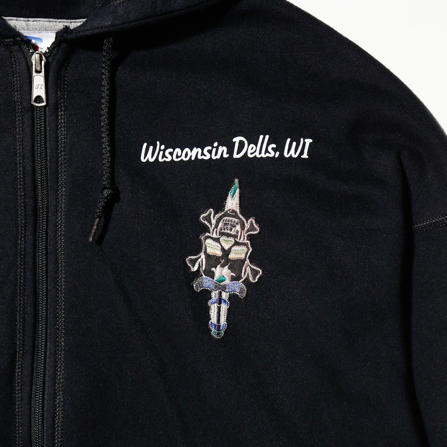vintage russel athletic shinny angel wings hoodie