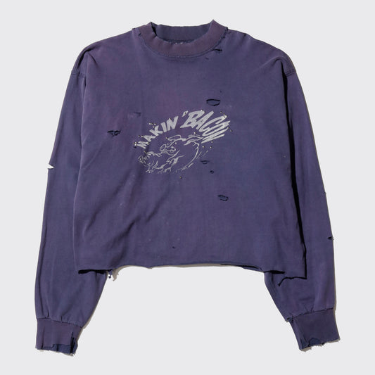 *one-off "making bacon" hand screen l/s