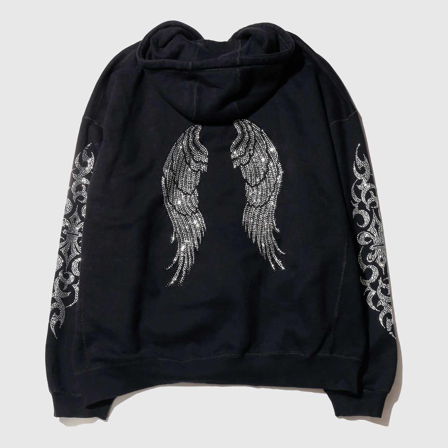 vintage russel athletic shinny angel wings hoodie