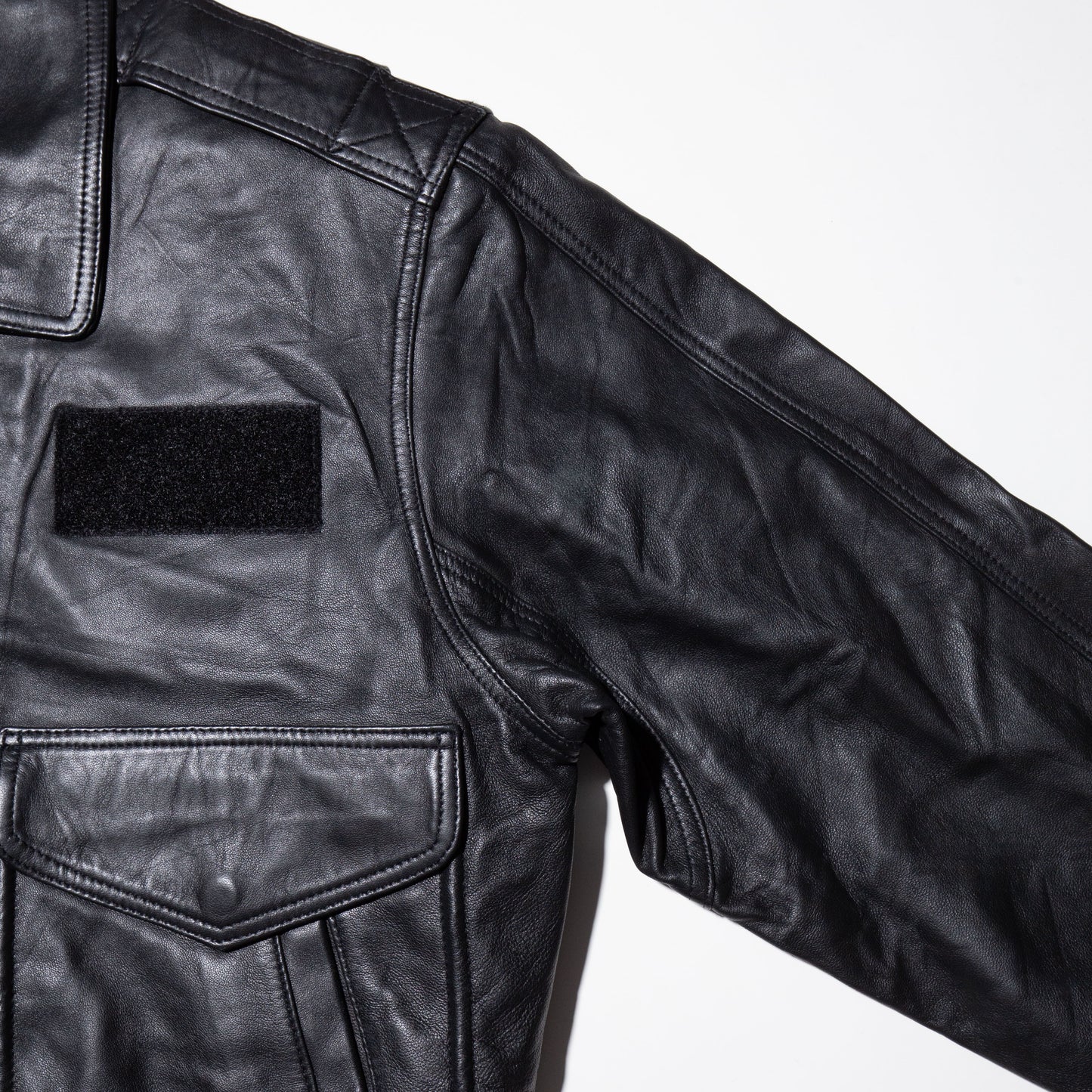 vintage aviator leather jacket