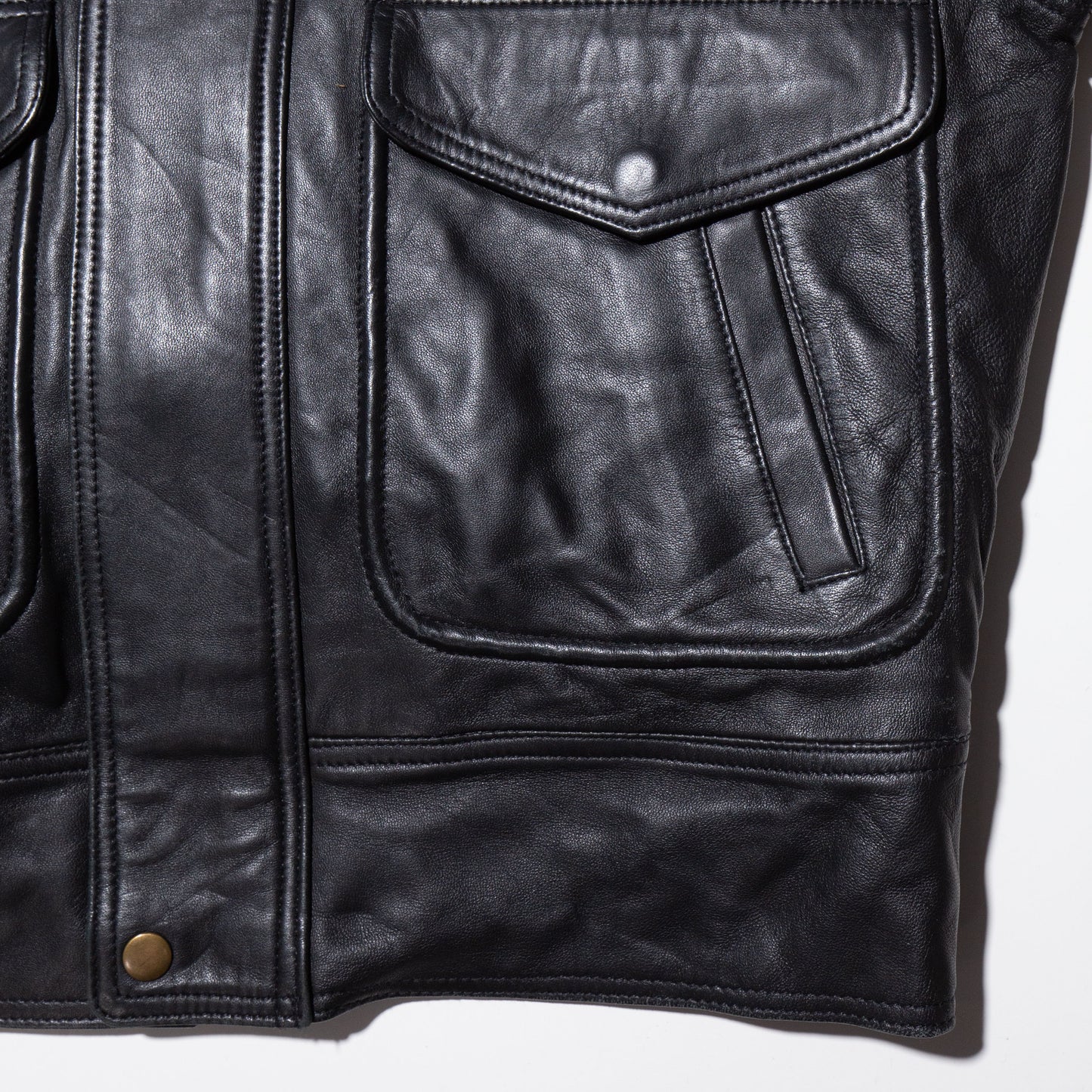 vintage aviator leather jacket