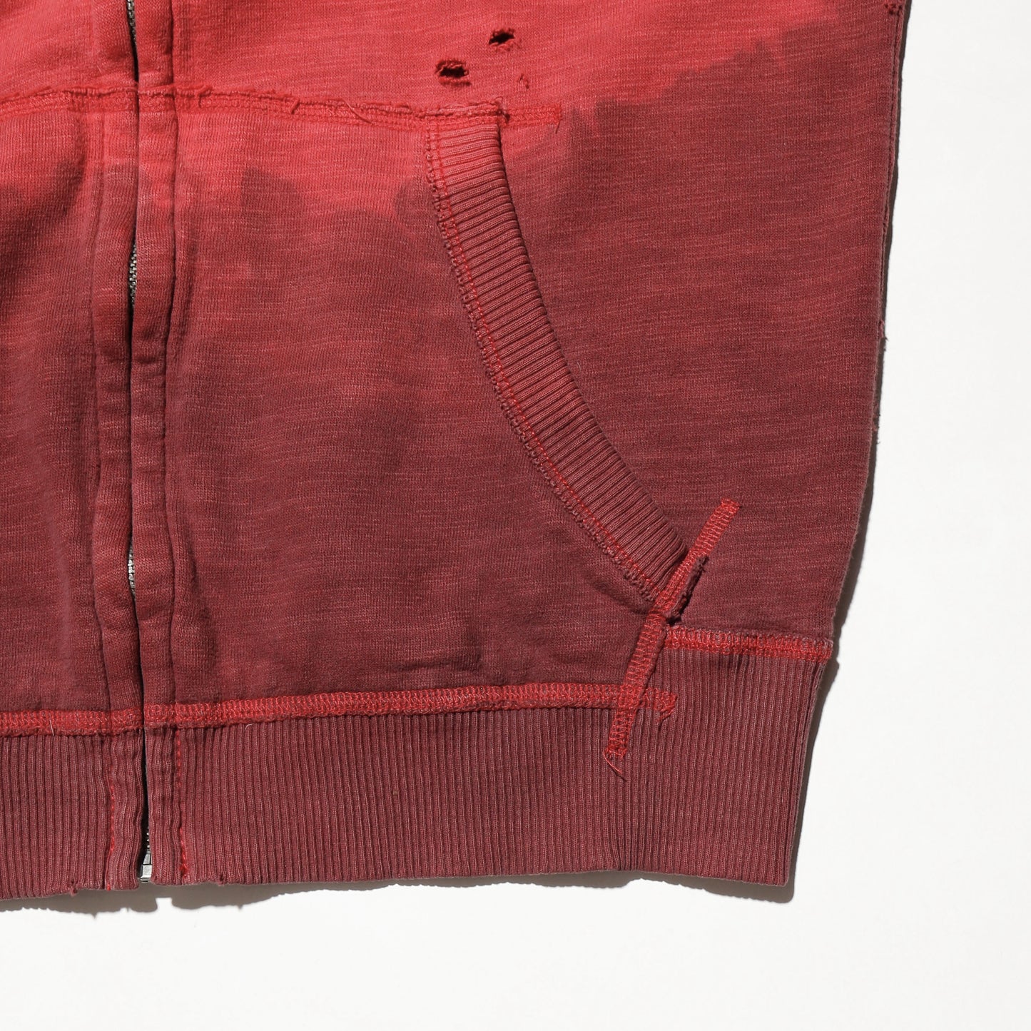 *one-off with fur dust hoodie