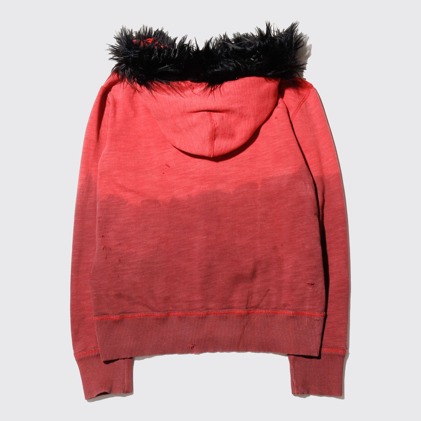 *one-off with fur dust hoodie