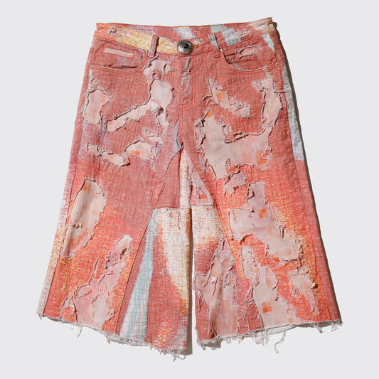 vintage distressed baggy shorts