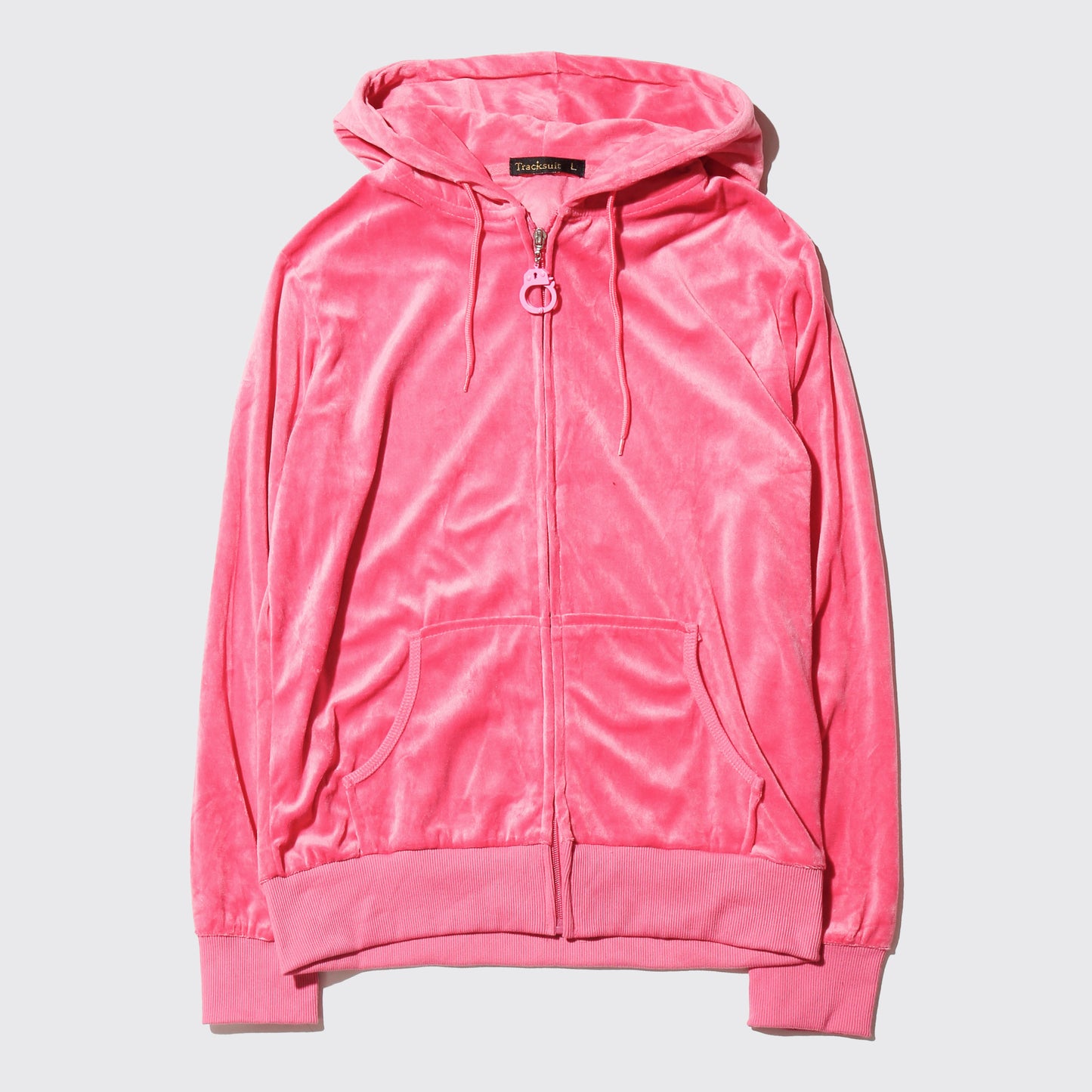 vintage hand cuffs velour hoodie