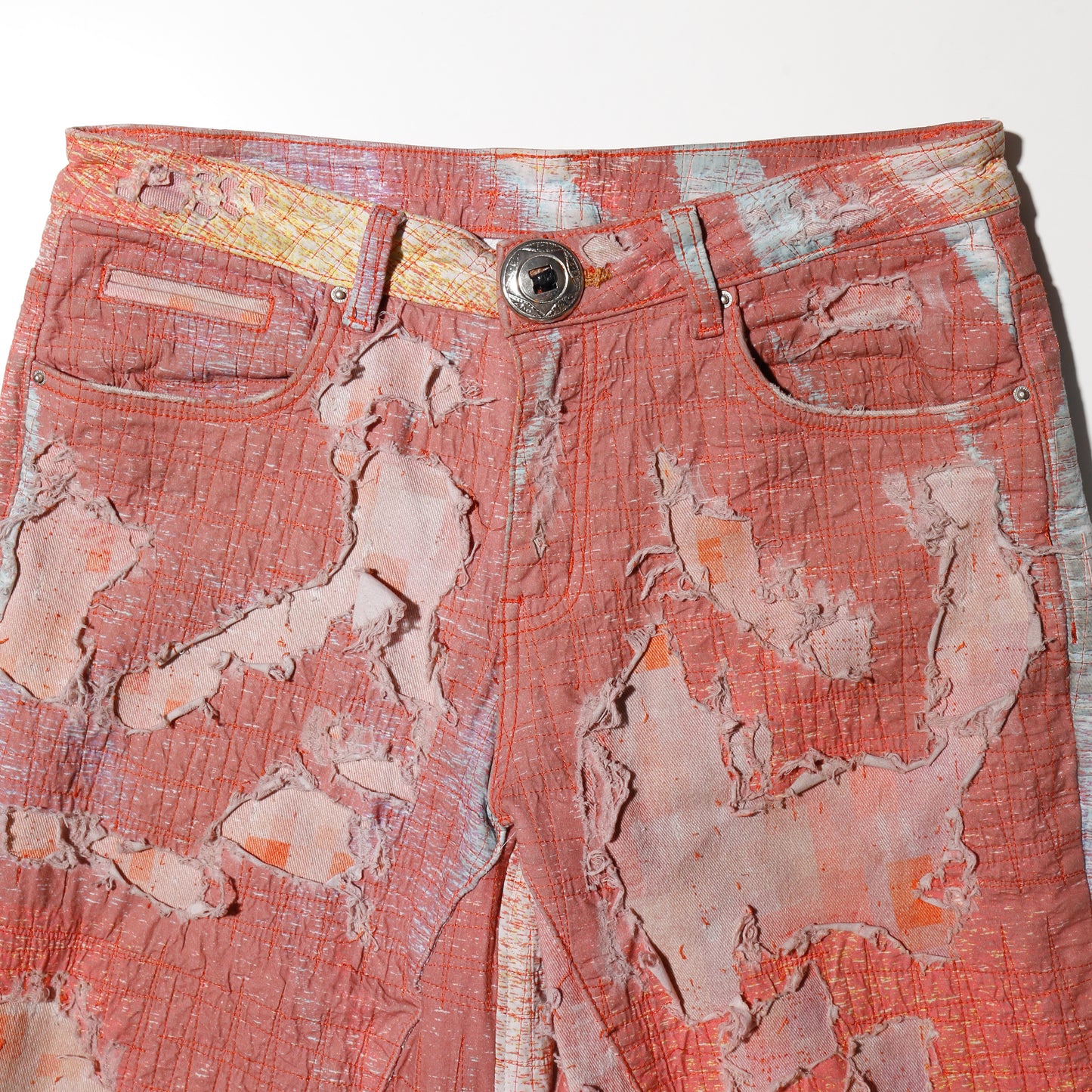 vintage distressed baggy shorts