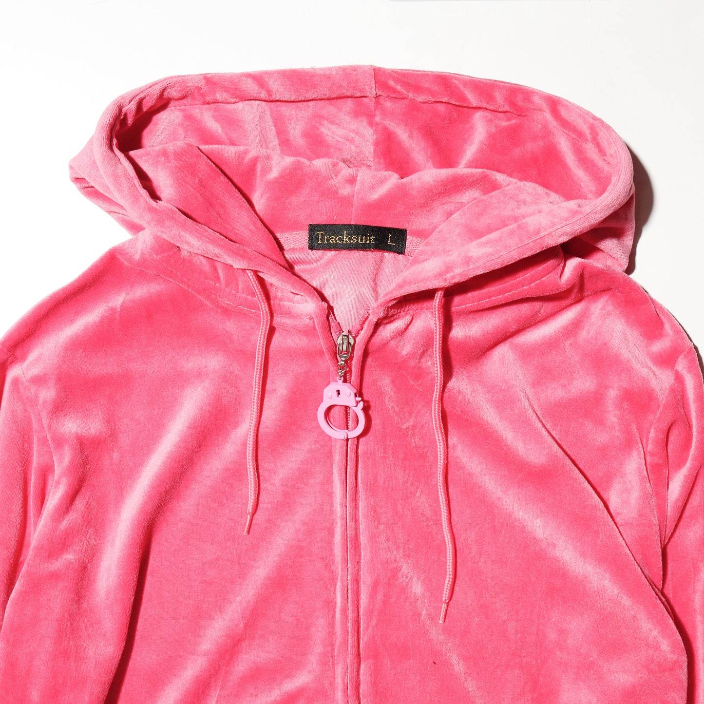 vintage hand cuffs velour hoodie