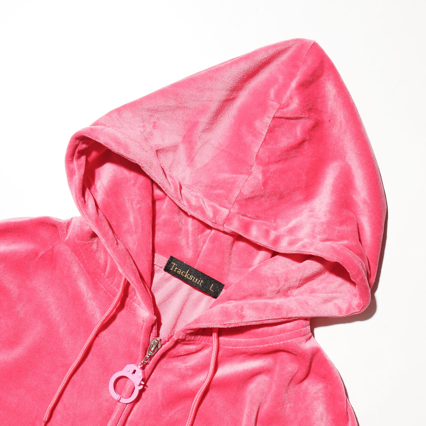 vintage hand cuffs velour hoodie