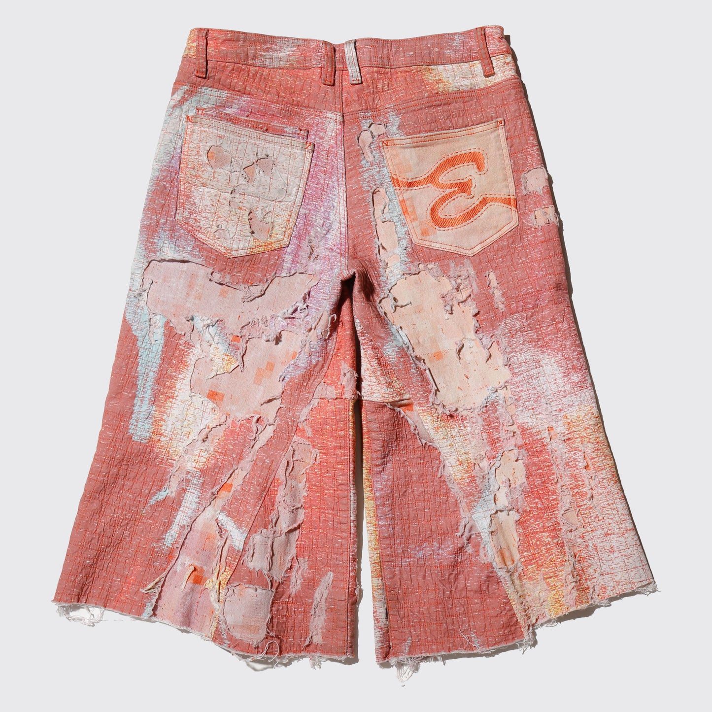 vintage distressed baggy shorts