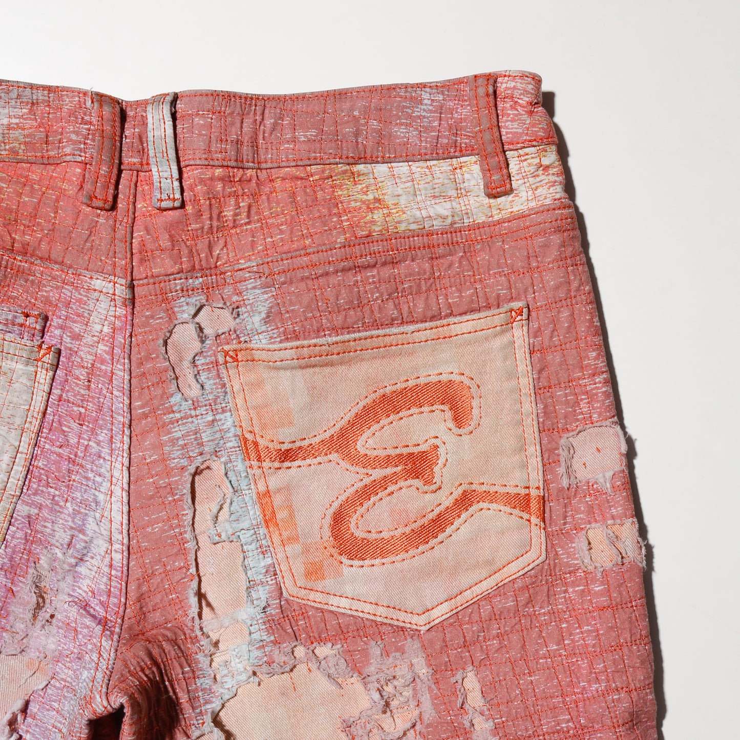 vintage distressed baggy shorts