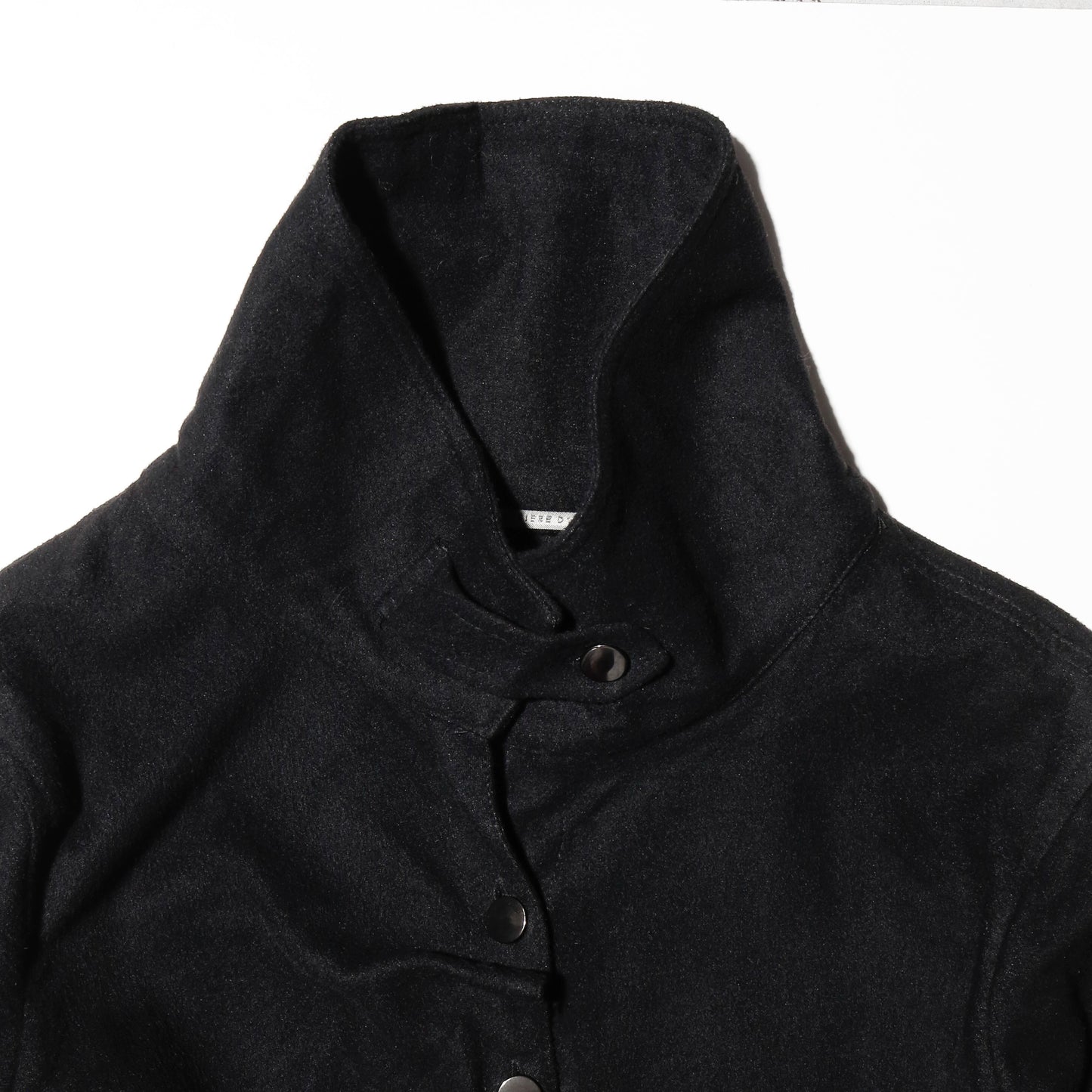 vintage pinched asymmetry wool coat