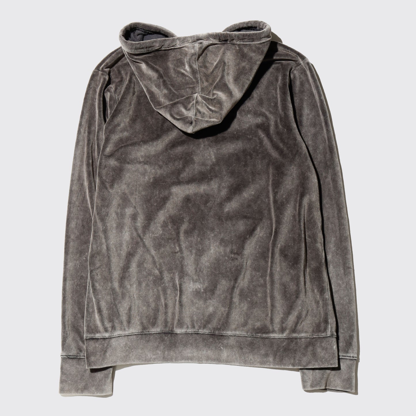 vintage emblem pile hoodie