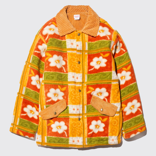 vintage flower blanket jacket