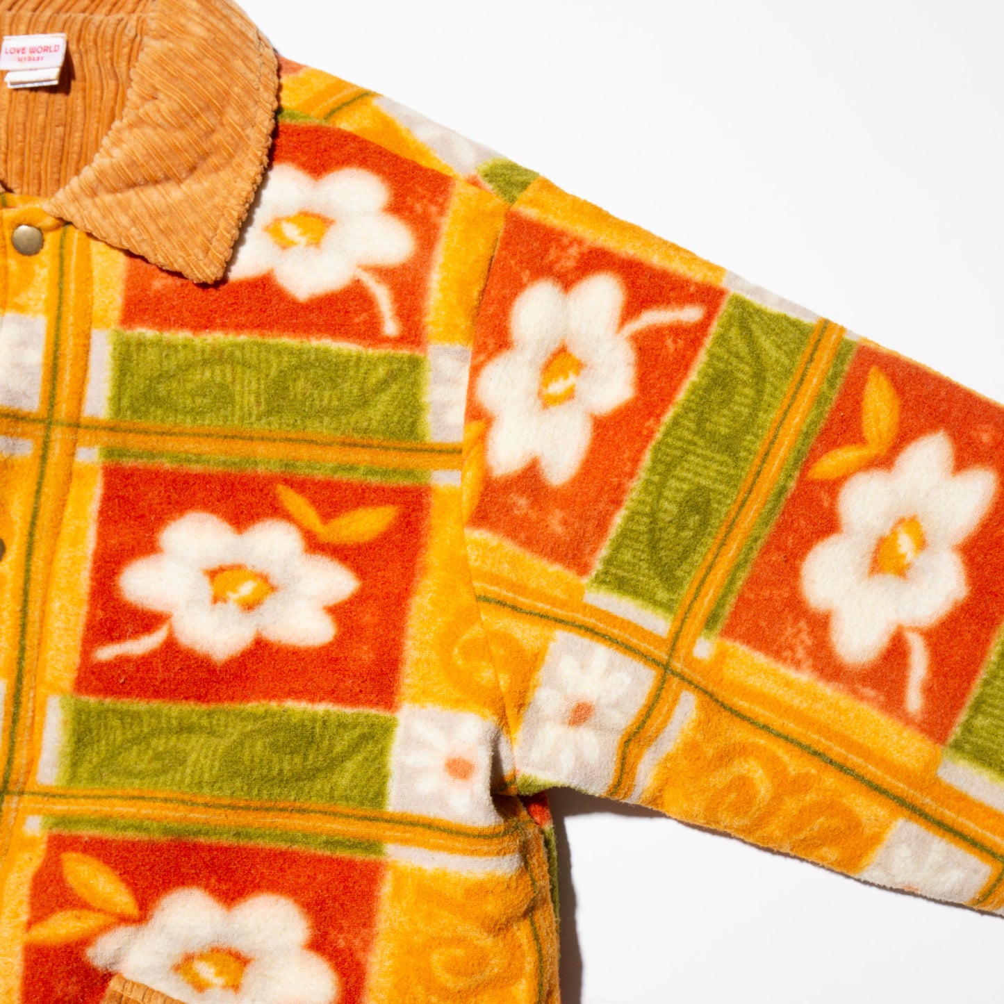 vintage flower blanket jacket