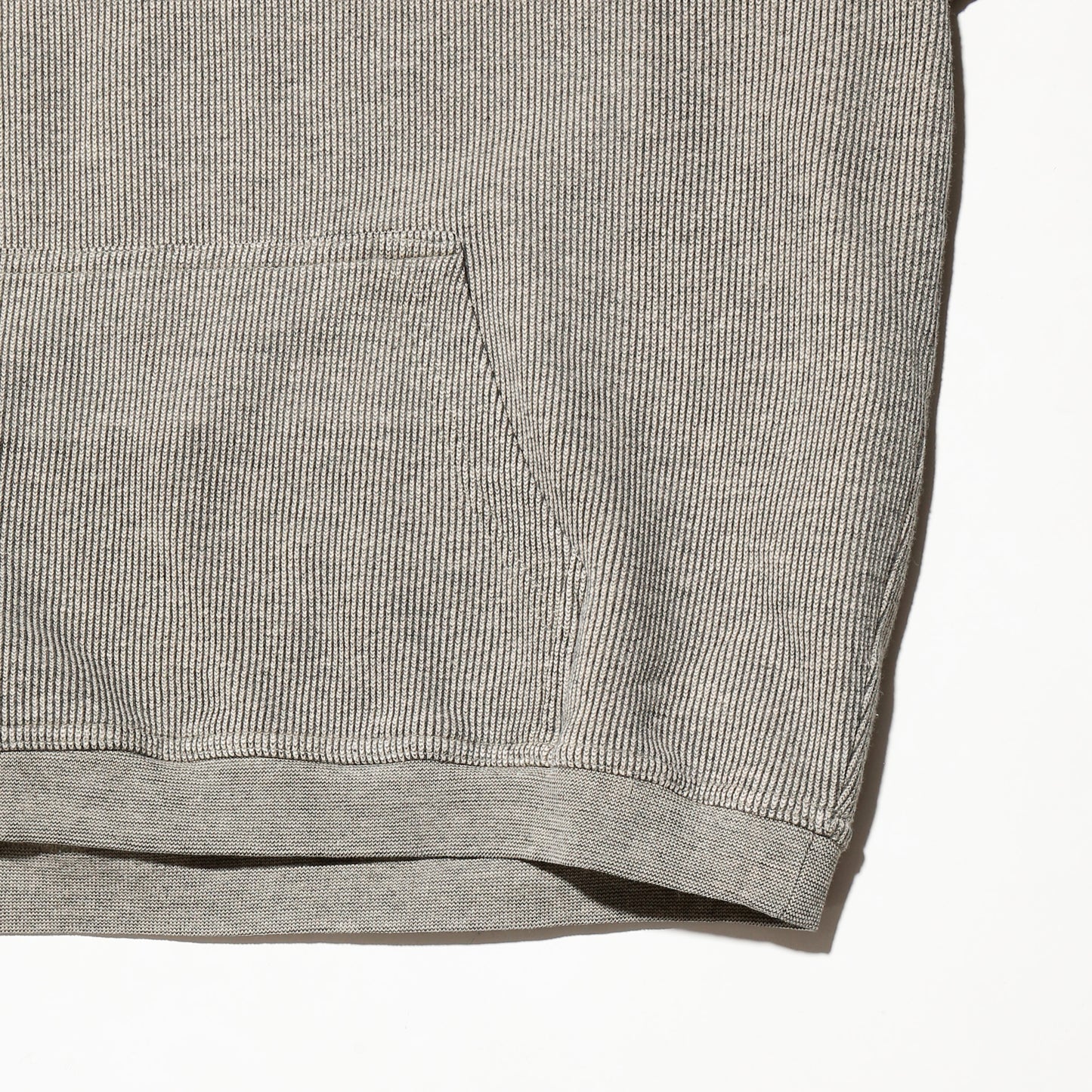 vintage emblemed stripe half zip hoodie
