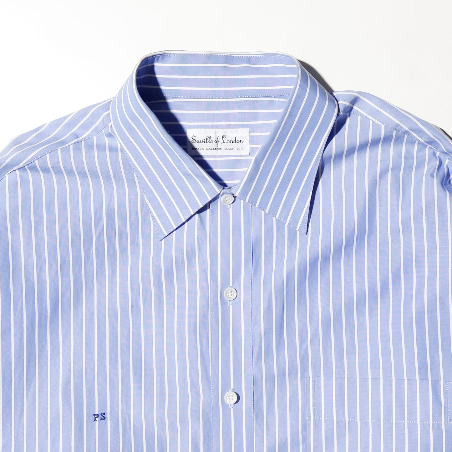 vintage euro saville of london stripe tailor shirt