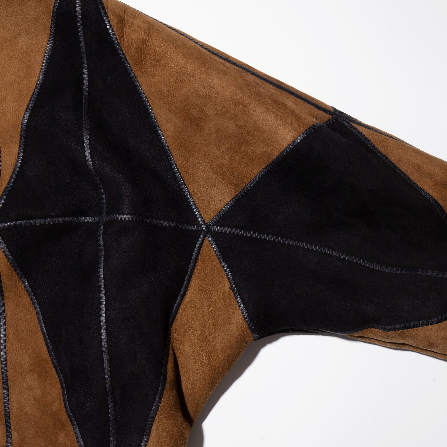 vintage 80's dia shearling mouton jacket