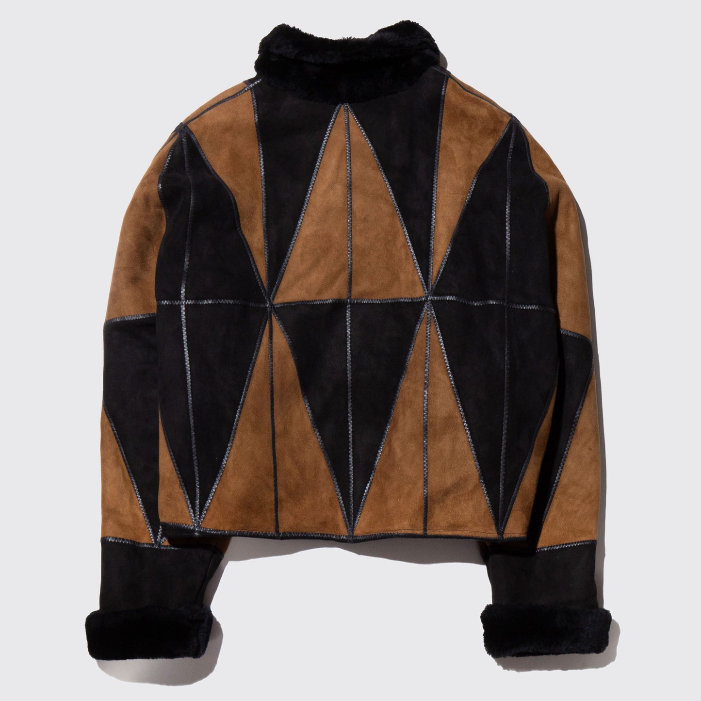 vintage 80's dia shearling mouton jacket