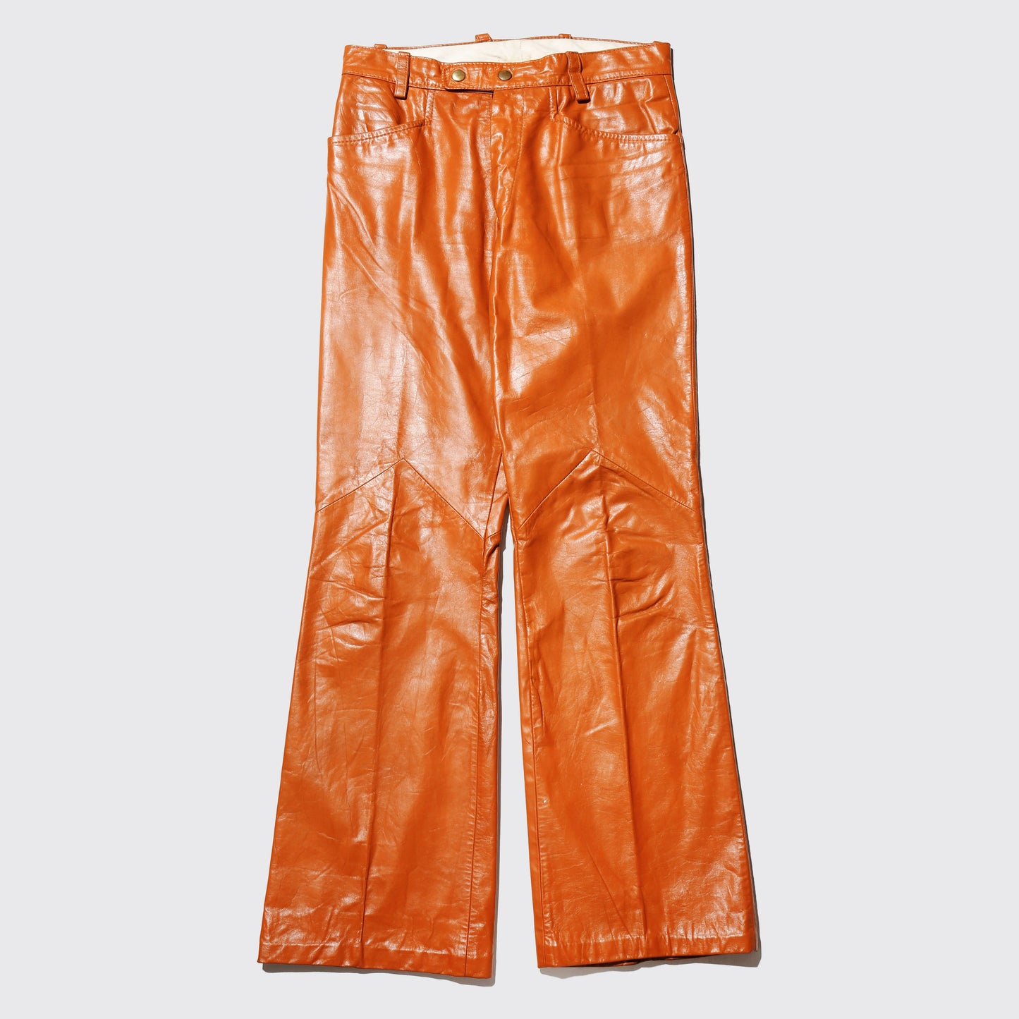 vintage 70's leather flare trousers