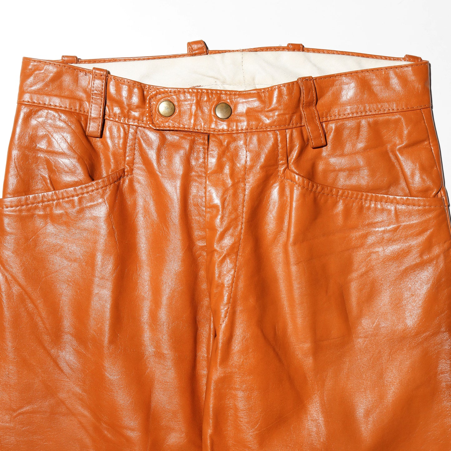 vintage 70's leather flare trousers