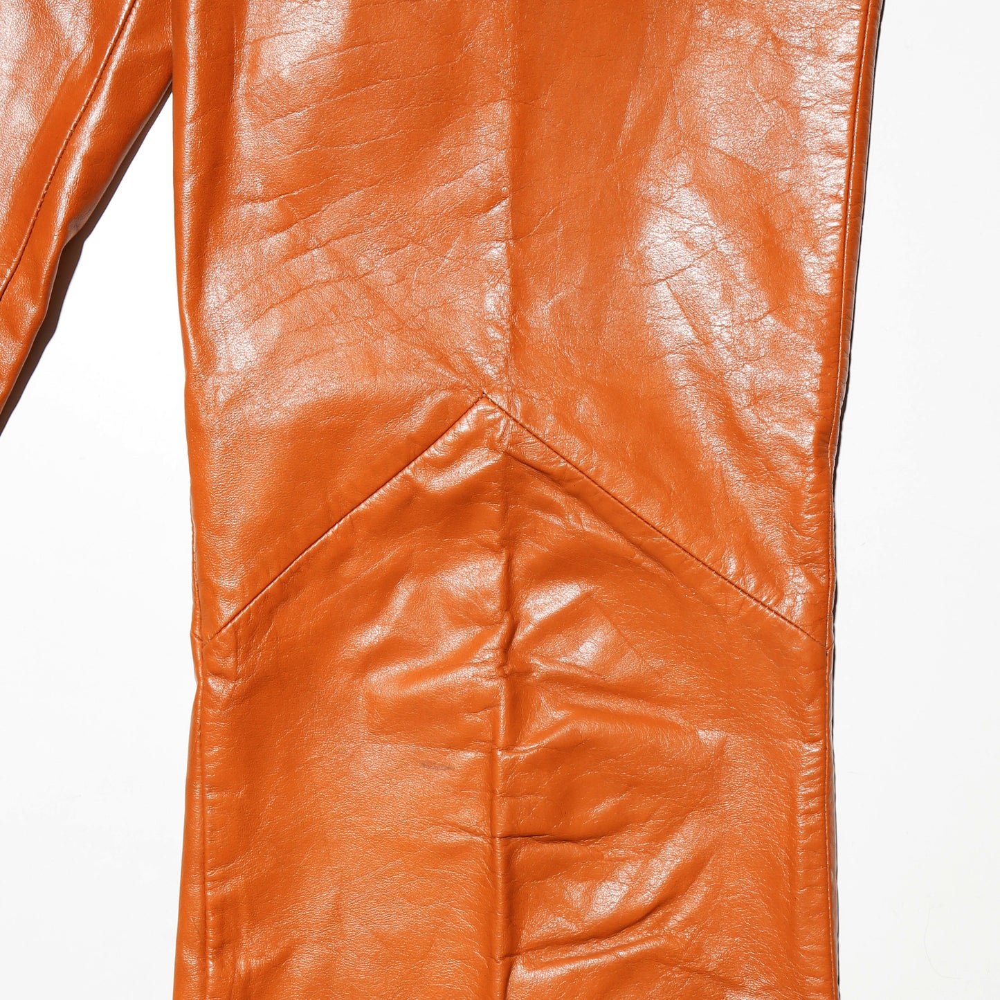 vintage 70's leather flare trousers