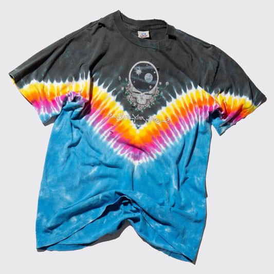 vintage 90's Grateful Dead Space Your Face liquid blue t-shirt