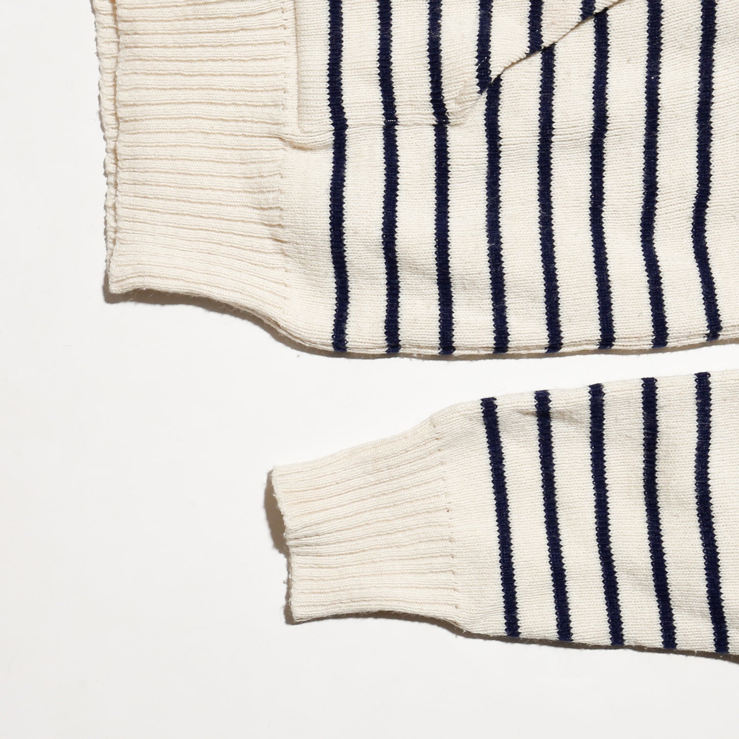 *one-off hand stitched border knit hoodie, "teen smoker"