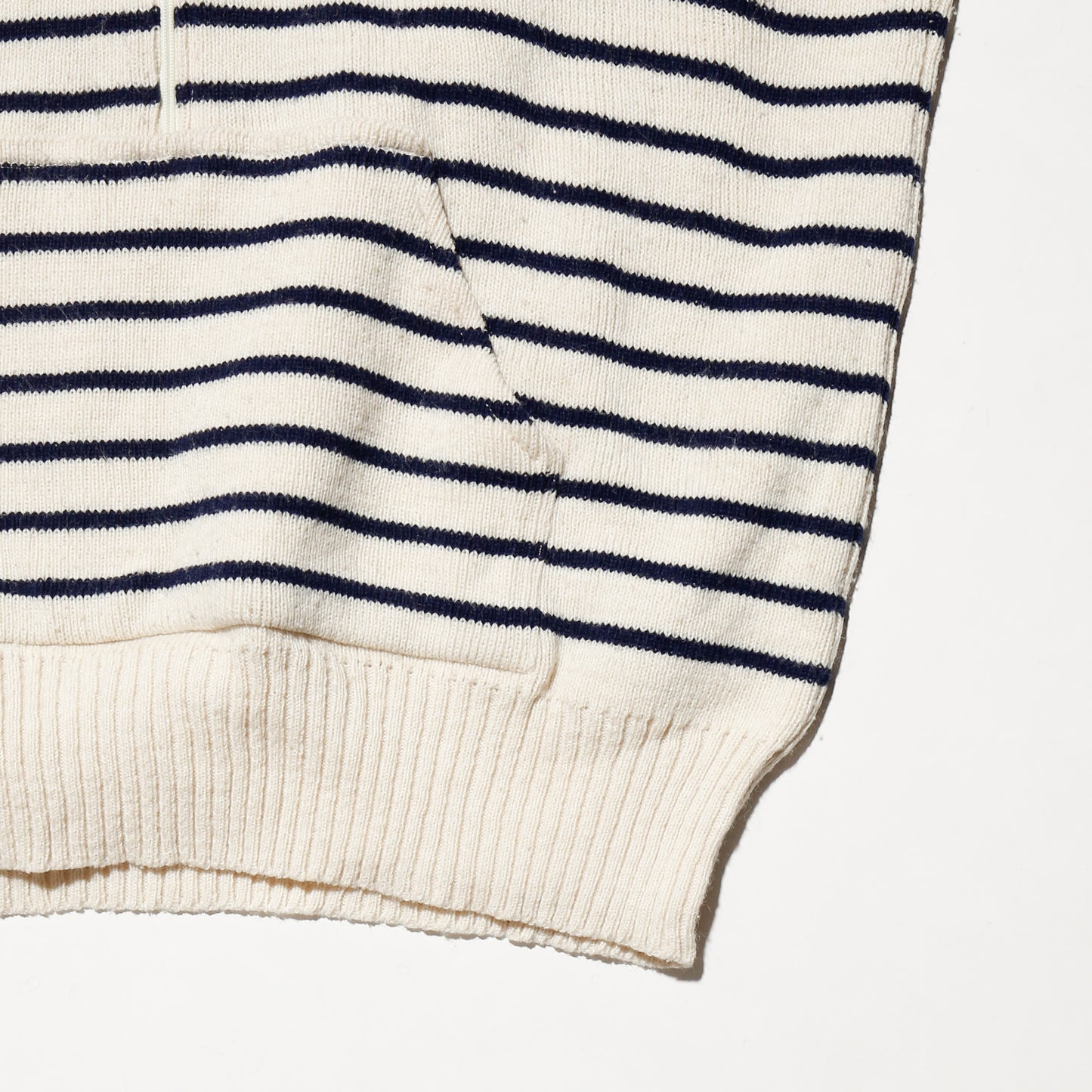 *one-off hand stitched border knit hoodie, "teen smoker"