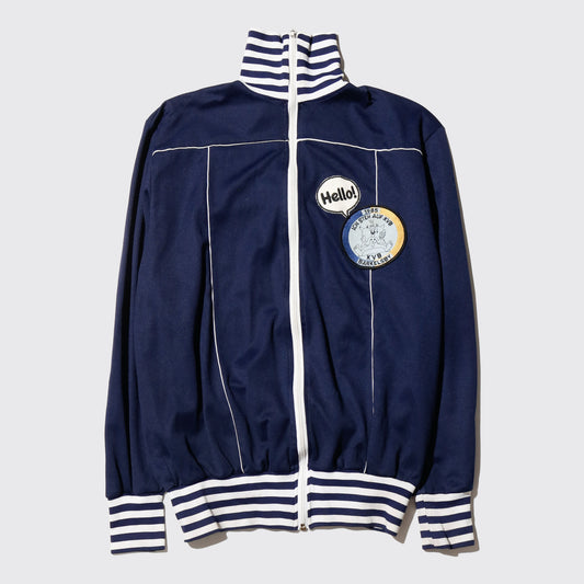 *one-off custom border ribbed truck jacket