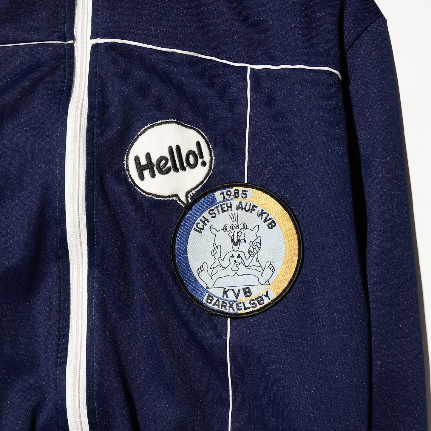 *one-off custom border ribbed truck jacket