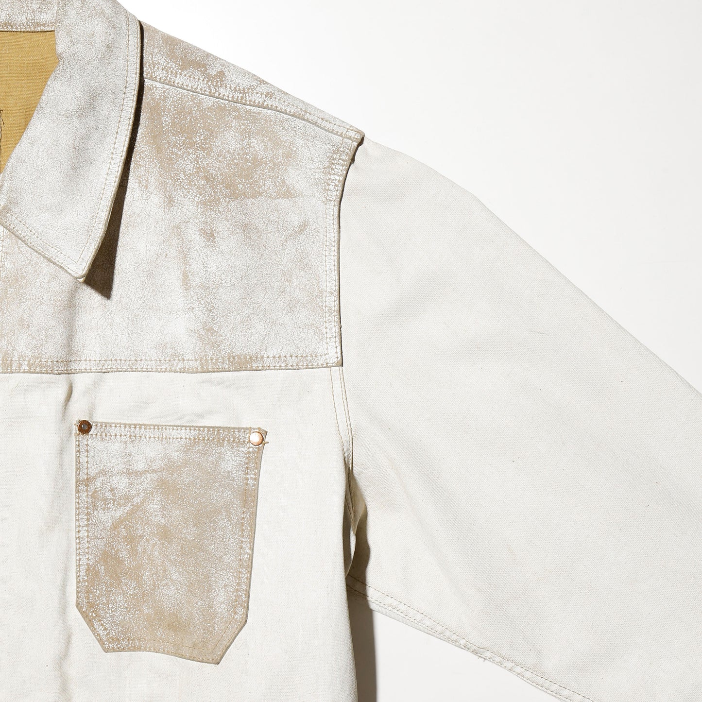 vintage 00's diesel distressed paint coveralls jacket