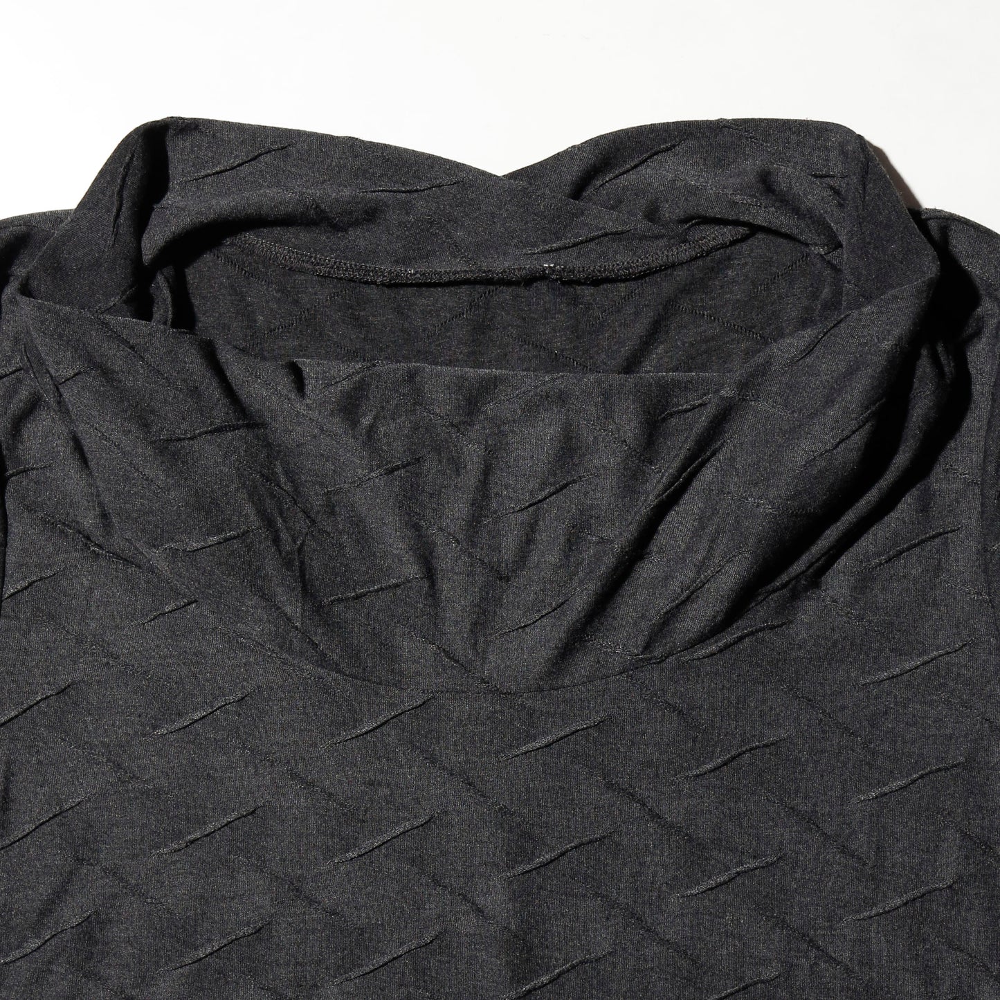 vintage textured cowl neck h/s