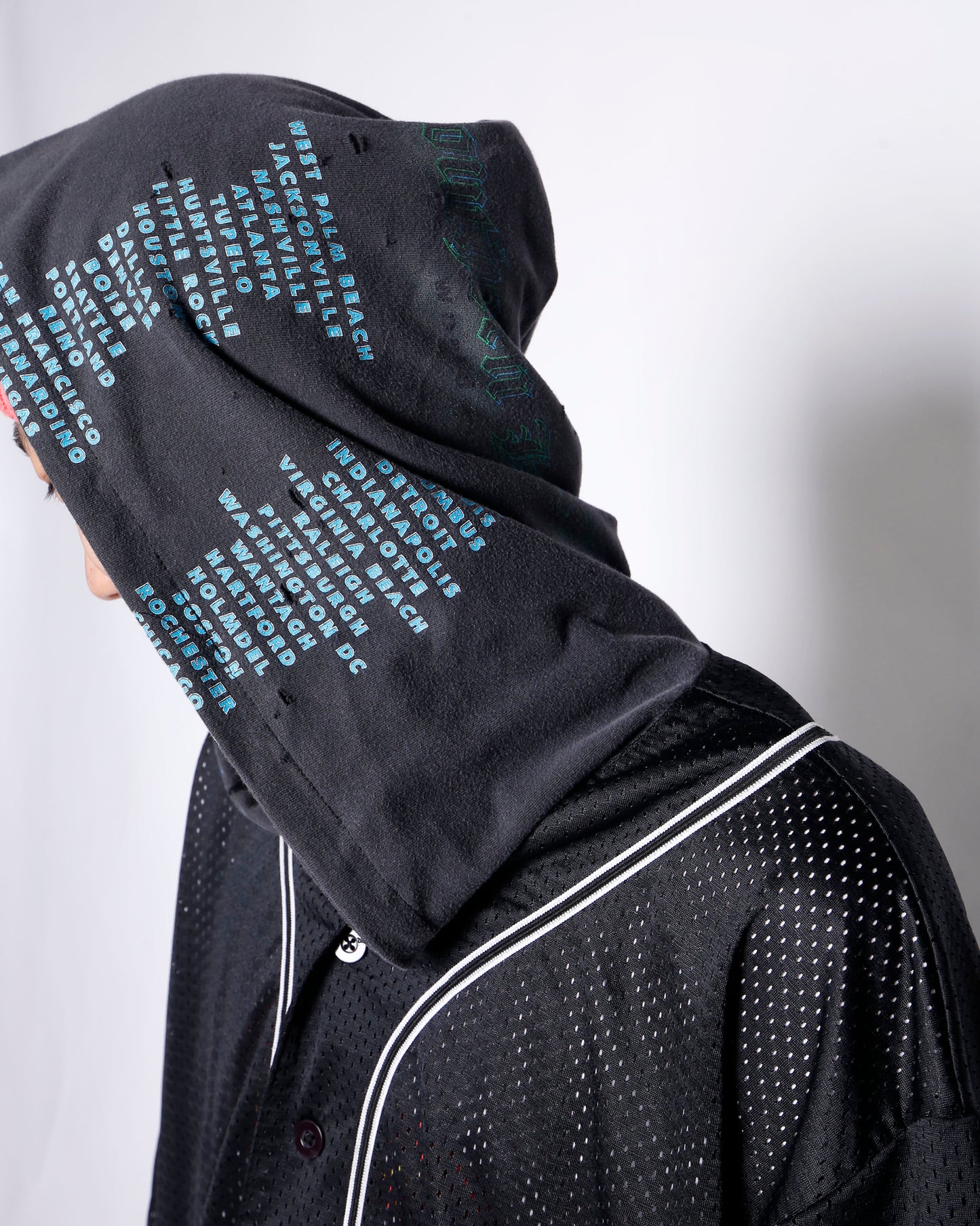 *one-off hybrid baseball hoodie