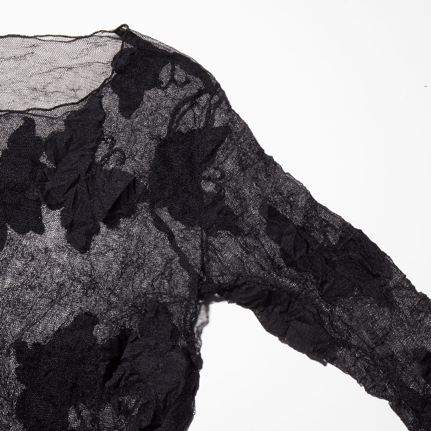 vintage butterfly sheer long sleeves