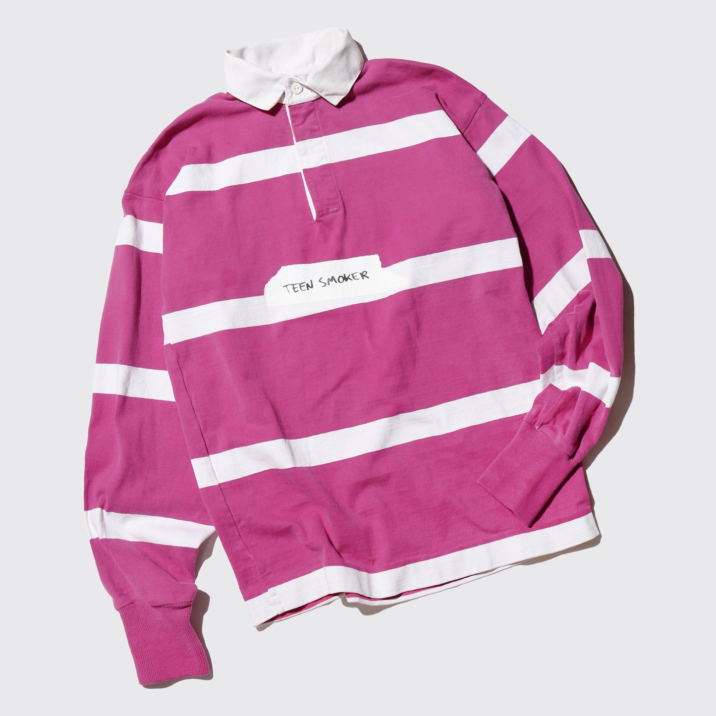 "TEEN SMOKER" vintage reprint rugger shirt