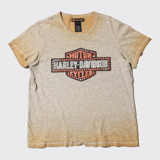 vintage harley-davidson acid studded logo t-shirt