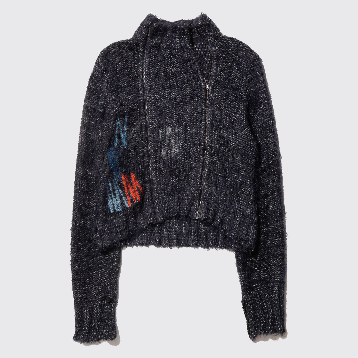 vintage double zip drivers sweater