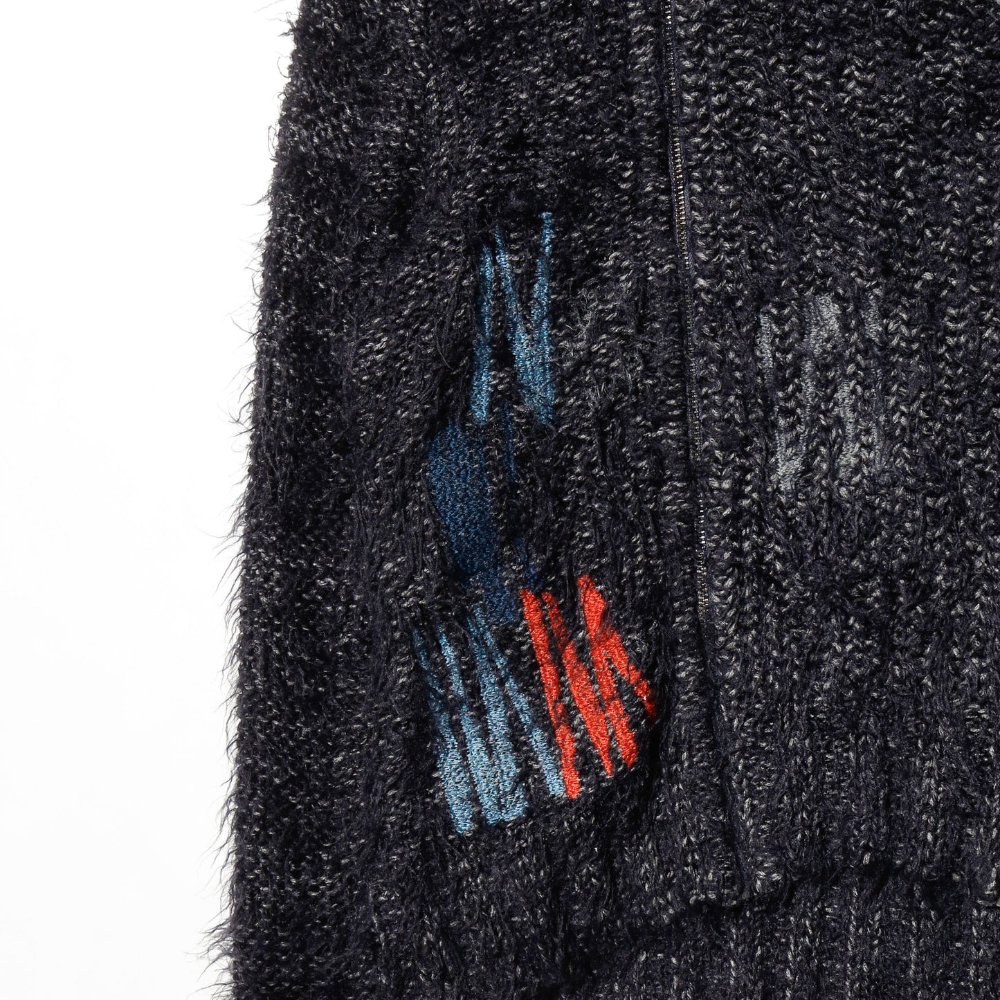 vintage double zip drivers sweater