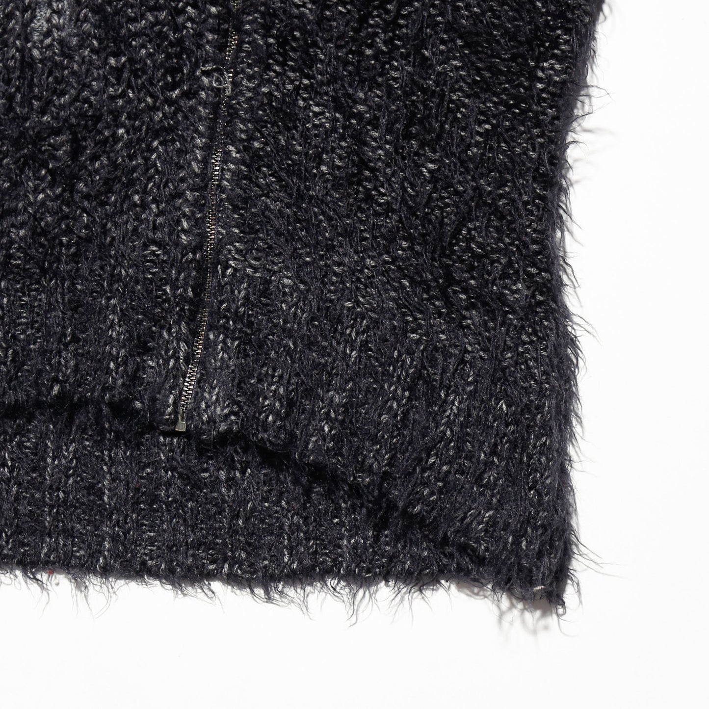 vintage double zip drivers sweater