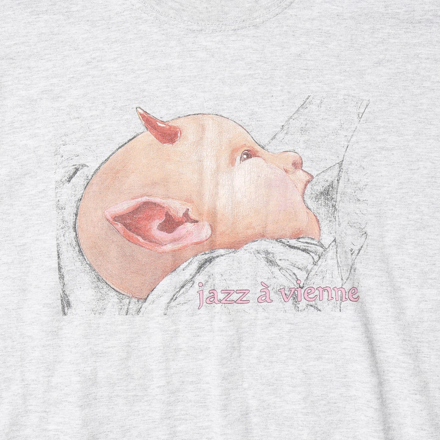 vintage 00's  "jazz à vienne" devil baby t-shirt