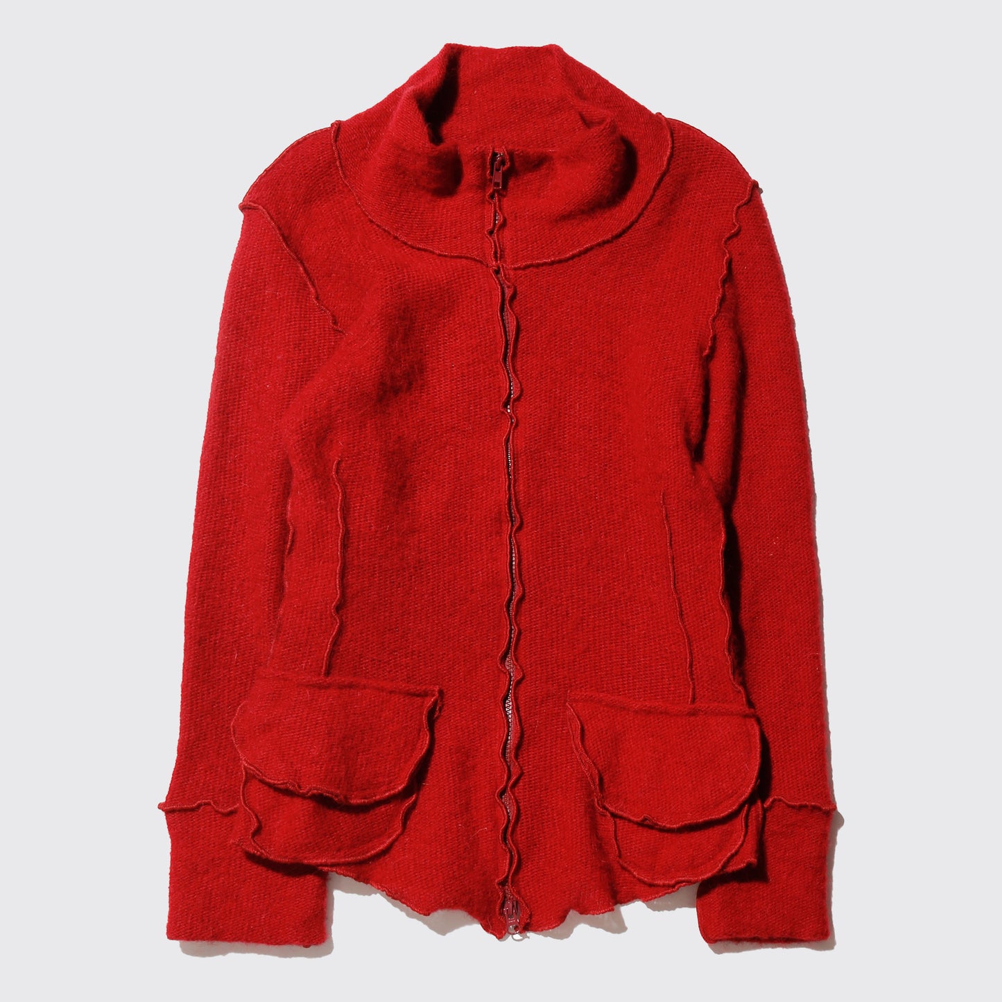 vintage shrinked zipped sweater