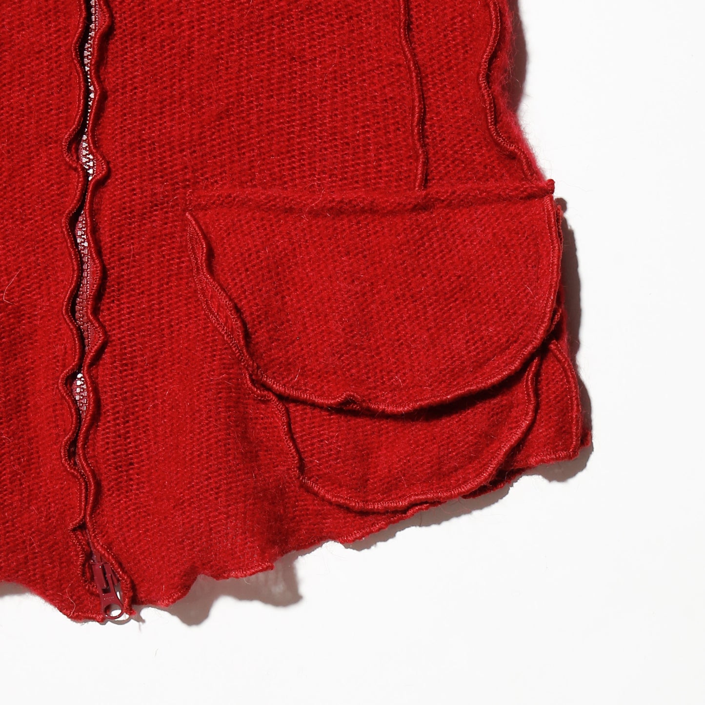 vintage shrinked zipped sweater