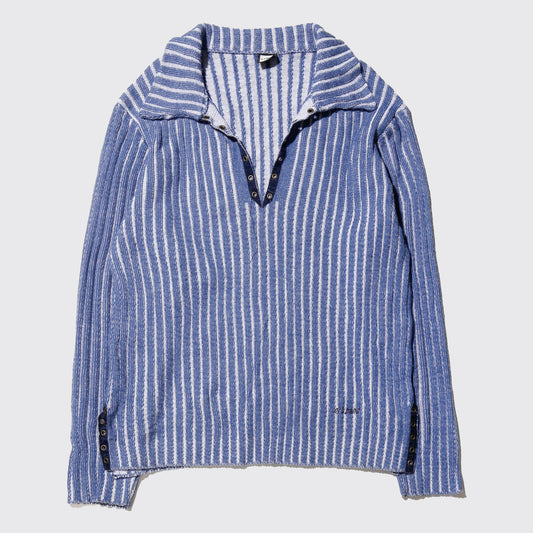 vintage eyelet skipper ribbed sweater