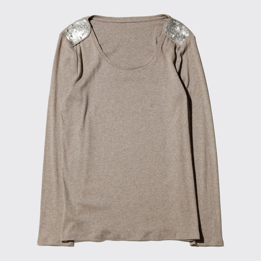 vintage spangle epolet cut sew