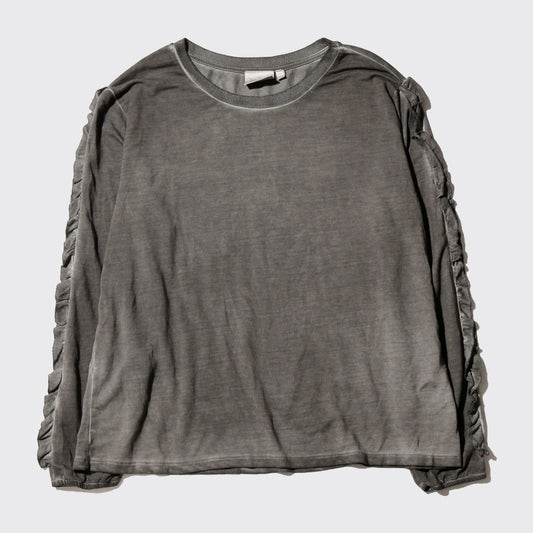 vintage acid ruffle line cut sew