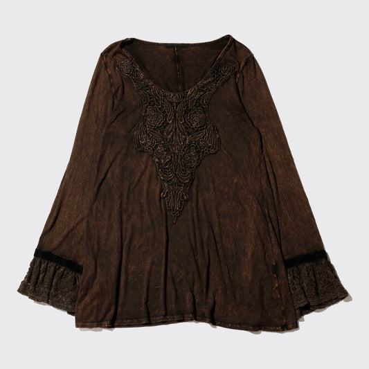 vintage acid broderied cut sew